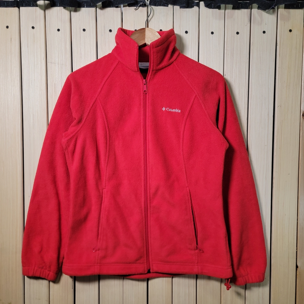 Columbia Fleece Jacket Red S-M